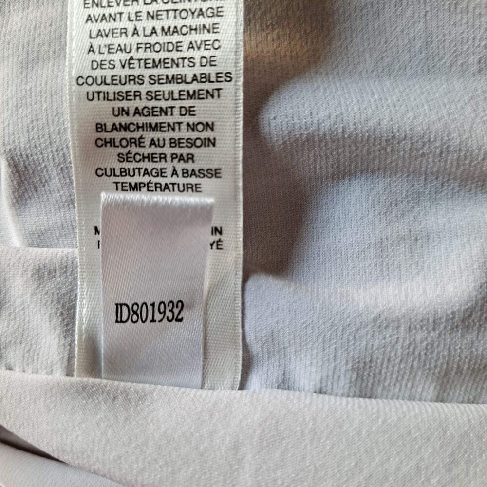 White House Black Market Sleeveless Stripe Surplice Sheath Dress White Black 12 - Picture 13 of 15